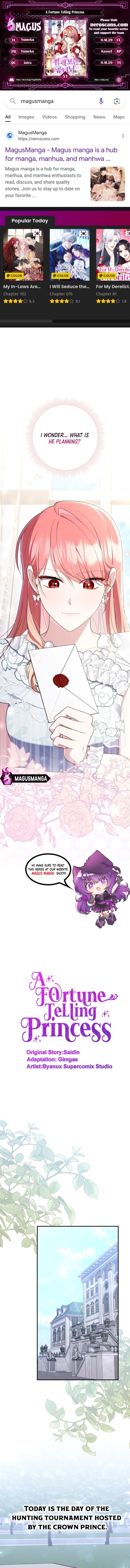 A Fortune Telling Princess Chapter 51 - Chapter 51 Page 1