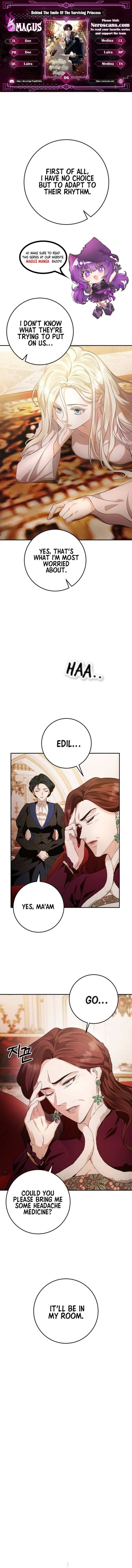 Behind the Laughter of the Surviving Princess Chapter 6 - Chapter 6 Page 1